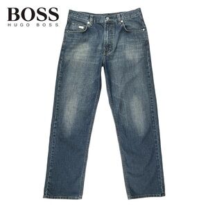 Boss Hugo Boss | Men 34x32 | 100% Cotton Straight Leg Blue‎ Denim Jeans